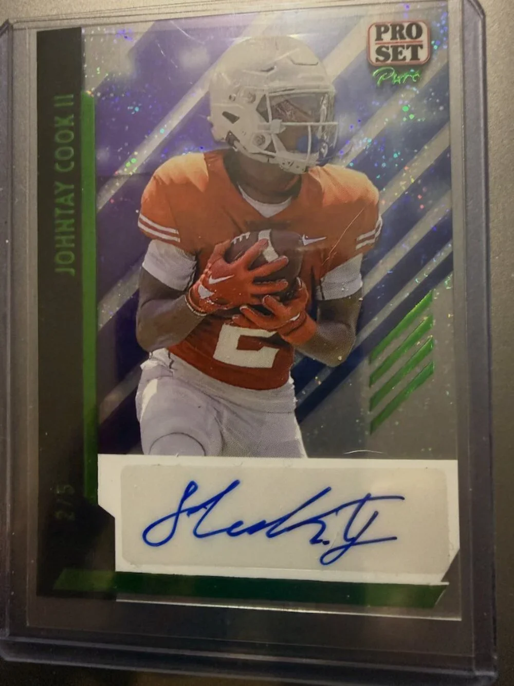 Johntay Cook II Auto BA-JC1 | 2024 Leaf Pro Set | Stardust 2/5